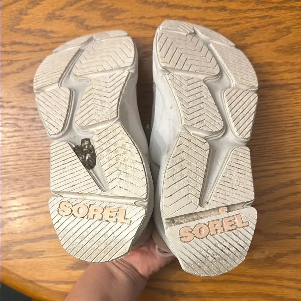 Sorel Gray and Tan Sneakers with Strap